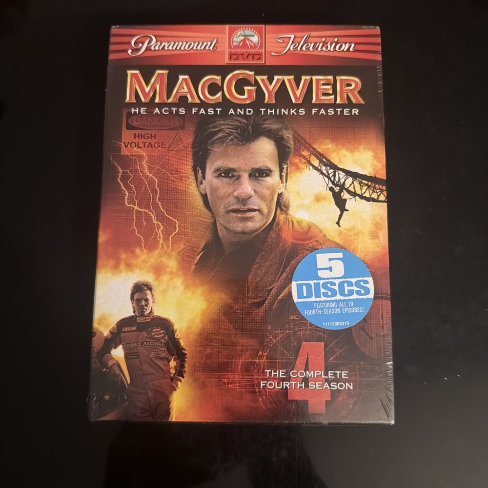 MacGyver - The Complete Fourth Season (DVD, 2005, 5-Disc Set) NEW SEALED